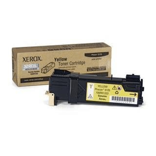 Xerox Phaser 6125 Yellow Toner Cartridge 1,000 Pages Original 106R01337 Single-pack
