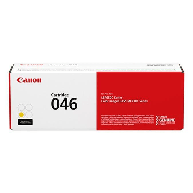Canon 046 Yellow Toner Cartridge 2,300 Pages Original 1247C002 Single-pack
