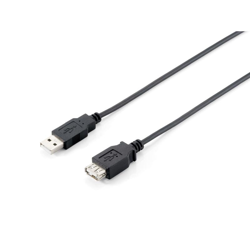 Equip USB 2.0 Type A Extension Cable Male to Female 5m Black 128852