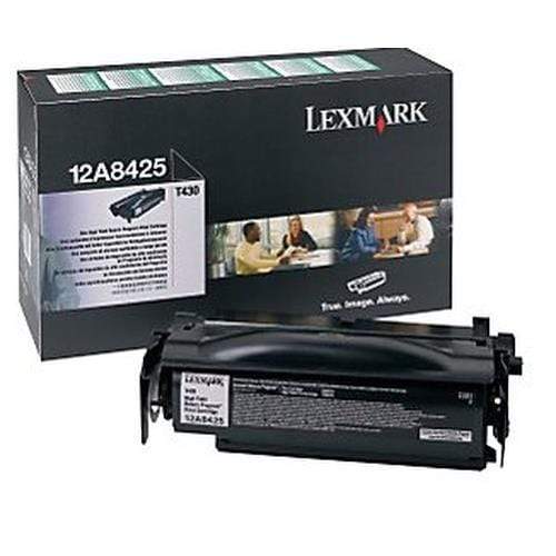 Lexmark T430 Black Toner Cartridge 12,000 Pages Original 12A8425 Single-pack