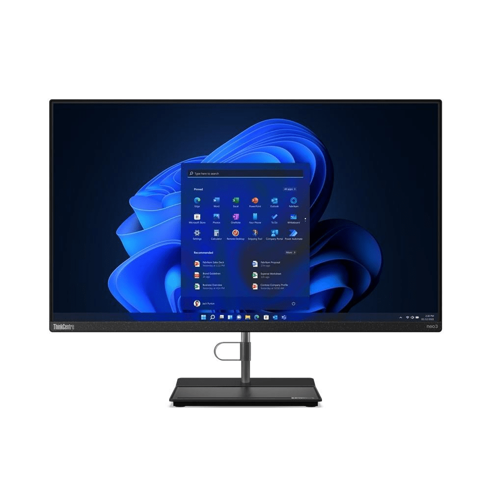 Lenovo ThinkCentre neo 30a 27-inch FHD All-in-One PC - Intel Core i5-1235U 256GB SSD 16GB RAM Win 11 Pro 12CA001NSA