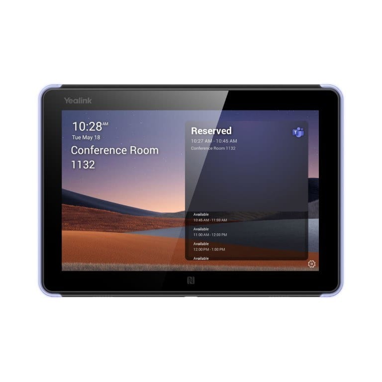 Yealink RoomPanel 8-inch Scheduling Touch Panel for Microsoft Teams 1303110
