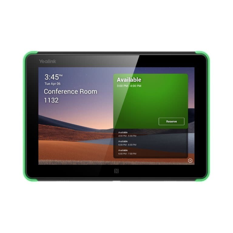 Yealink RoomPanel 8-inch Scheduling Touch Panel for Microsoft Teams 1303110