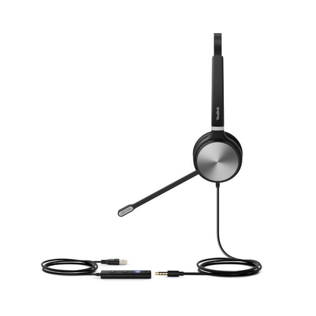 Yealink UH36 Mono Wired Headset with 3.5mm to USB Connection Microsoft Teams Edition 1308010