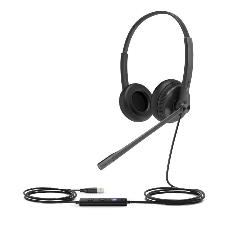 Yealink UH34 Dual Wired USB Type-A Headset for Microsoft Teams
