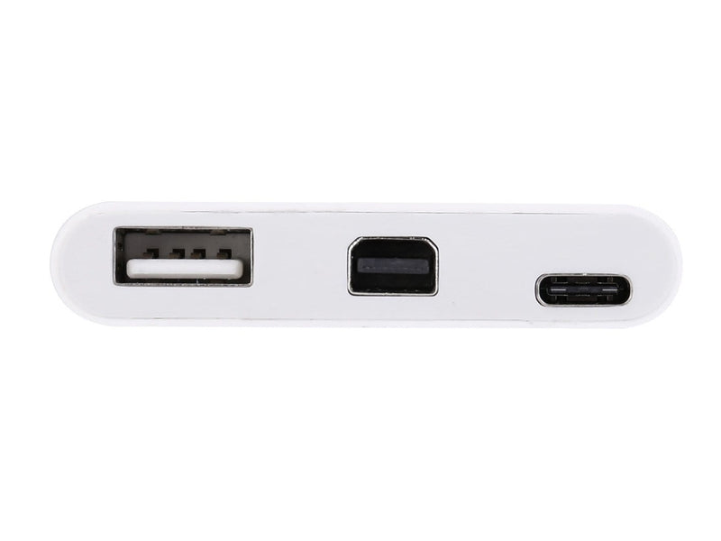Equip USB Type C to Mini DisPlayPort Female/USB A Female/PD Adapter