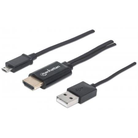 Manhattan Video Cable Adapter HDMI + Micro USB 151498