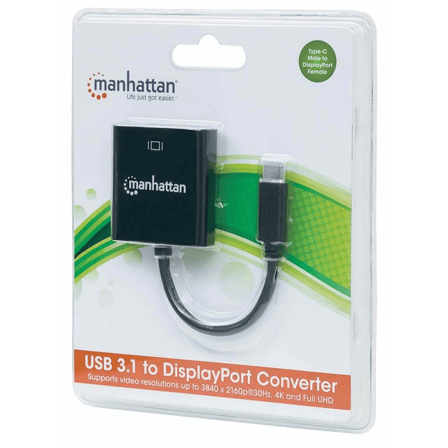 Manhattan Superspeed+ USB-C 3.2 to DisplayPort Converter 152020