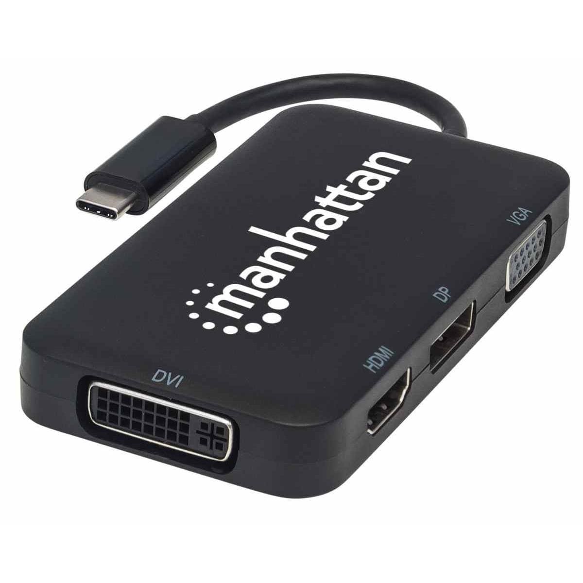 Manhattan USB-C 4-In-1 Audio/Video Converter 152600