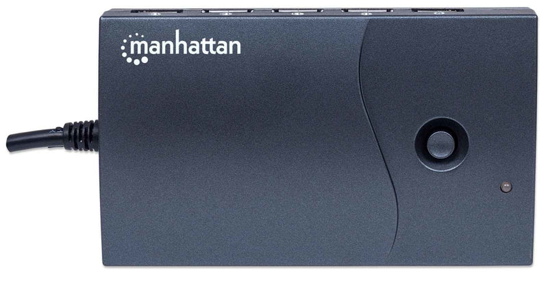 Manhattan USB 2.0 Desktop USB Hub, 13 x USB 2.0 ports, AC or Bus Power, Multiple Transaction Translator