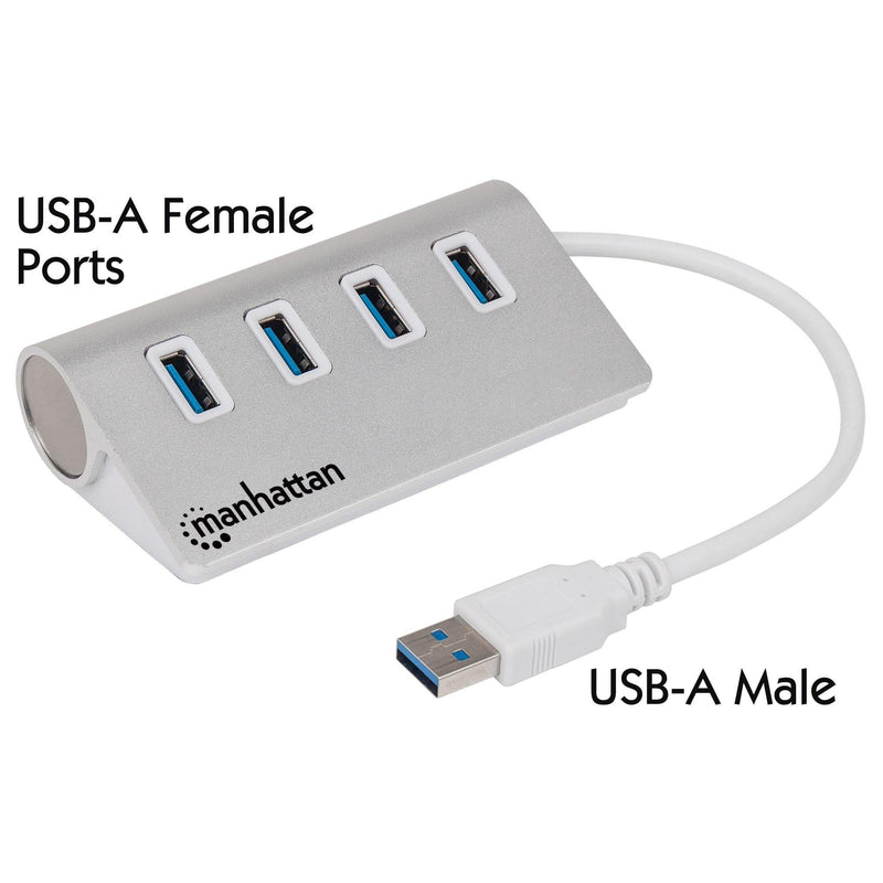 Manhattan USB-A 4-port Hub 163767