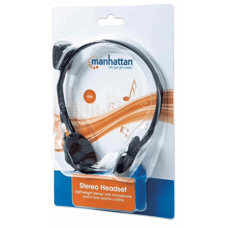 Manhattan 3.5mm Stereo Headset with Mic 164429