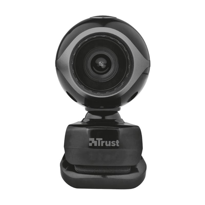 Trust Exis Webcam 0.3 MP 640 x 480 Pixels USB 2.0 Black With Built in Mic 17003