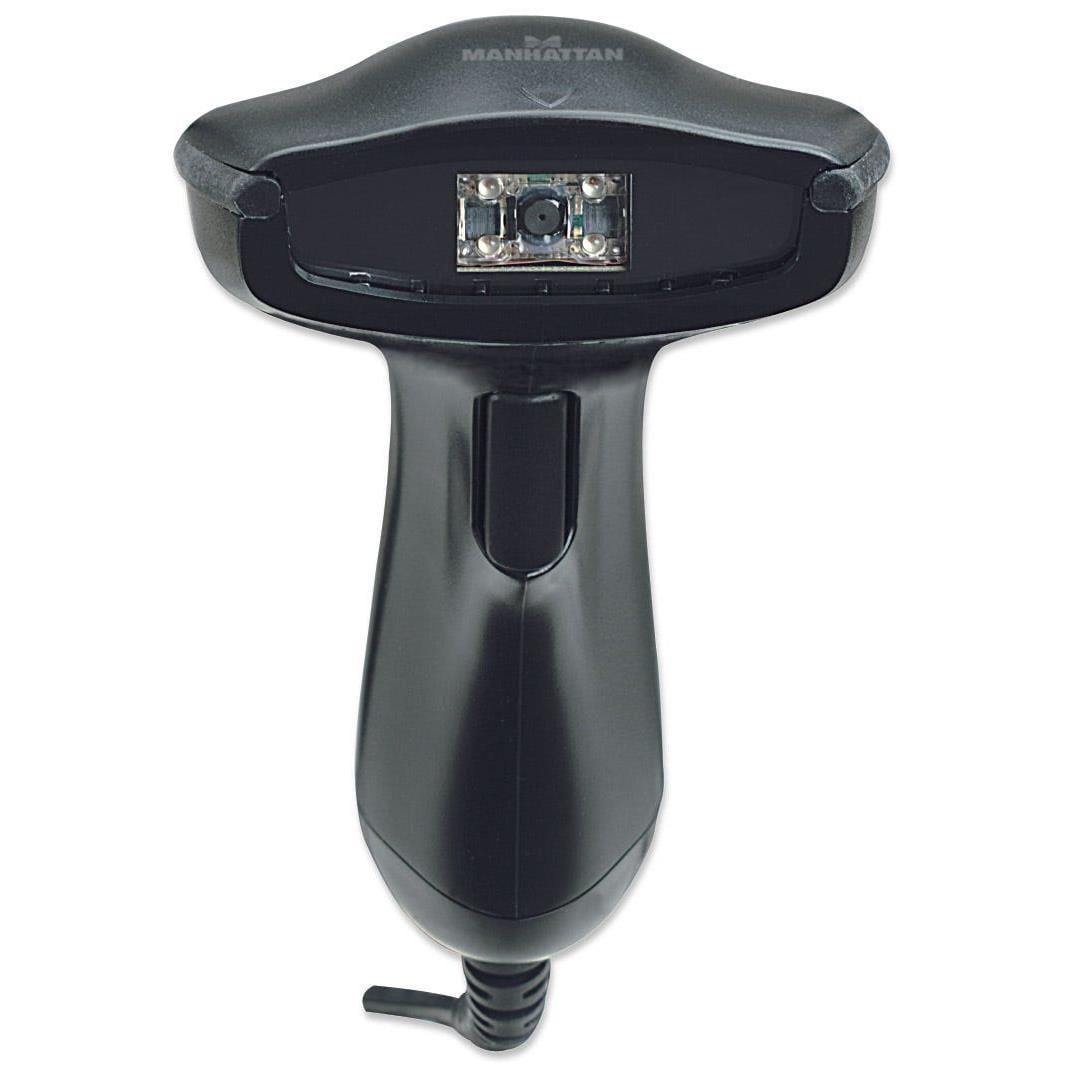 Manhattan 1.5m 2D Handheld Barcode Scanner USB 430mm Scan Depth 177603