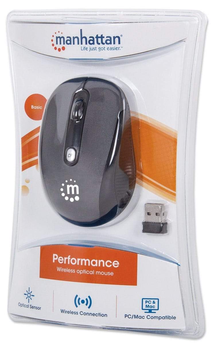 Manhattan Performance Wireless Mouse - Black