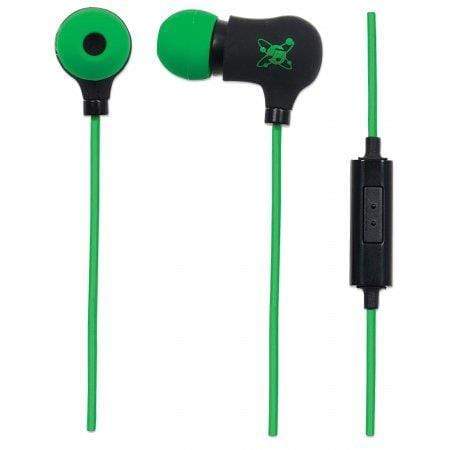 Manhattan Nova Headset In-ear Black and Green 178860