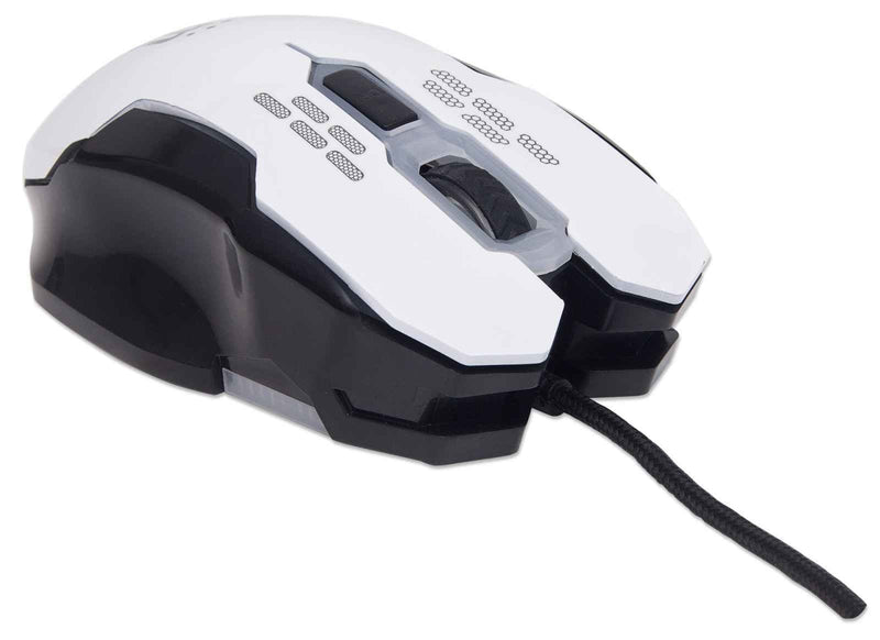 Manhattan Wired Optical Gaming Mouse White 179232
