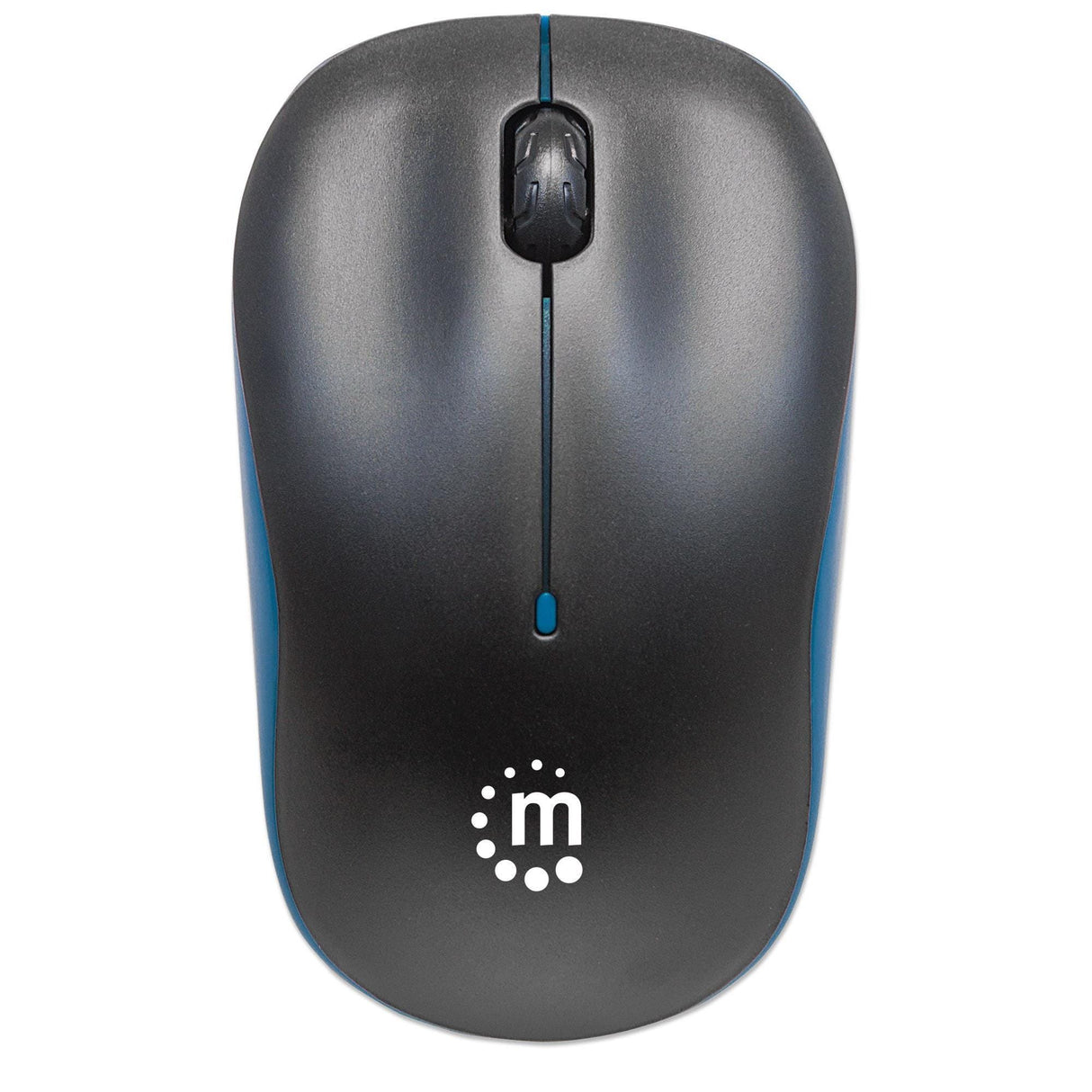 Manhattan Success Wireless Mouse Black/Blue 1000dpi 2.4Ghz up to 10m USB Optical 179416
