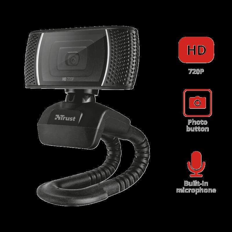 Trust Trino HD Webcam 8MP 720p USB 2.0 Black 18679