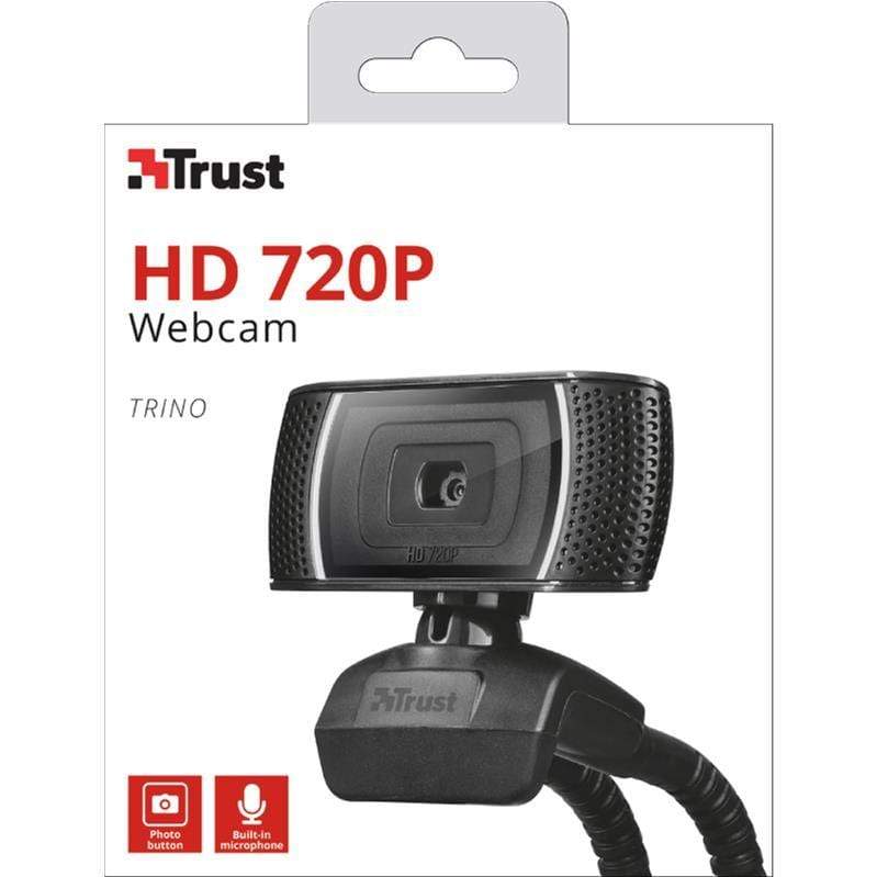Trust Trino HD Webcam 8MP 720p USB 2.0 Black 18679