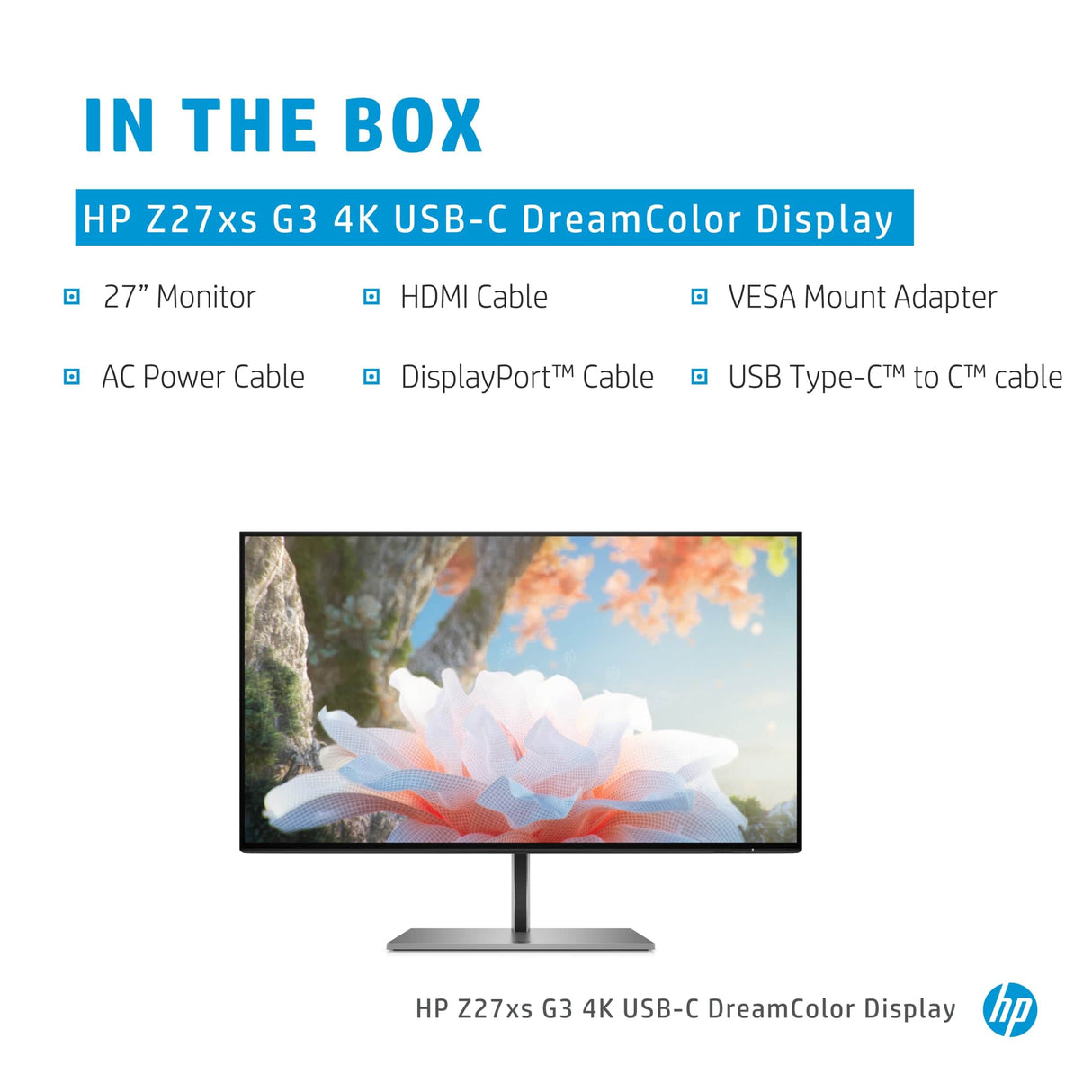 HP Z27xs G3 27 3840 x 2160p 4K UHD 16:9 60Hz 14ms IPS LED Monitor 1A9M8AA