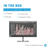 HP Z27u G3 27-inch 2560 x 1440p QHD 16:9 60Hz 5ms IPS LED Monitor 1B9X2AA
