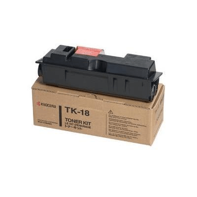 Kyocera TK-18 Black Toner Kit Cartridge 7,200 Pages Original 1T02FM0EU0 Single-pack
