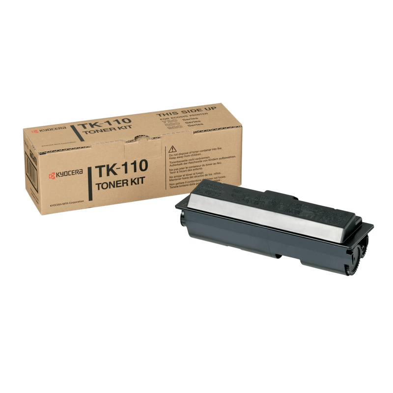 Kyocera TK-110 Black Toner Kit Cartridge 6,000 Pages Original 1T02FV0DE0 Single-pack