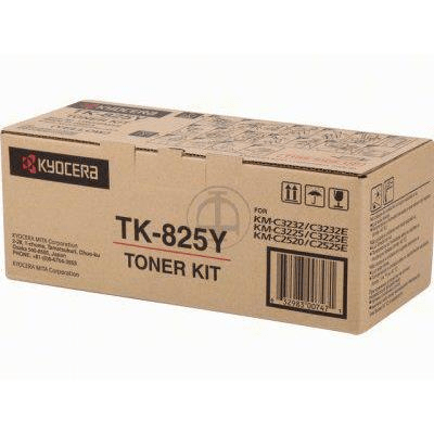 Kyocera TK-825Y Yellow Toner Kit Cartridge 7,000 Pages Original 1T02FZAEU0 Single-pack