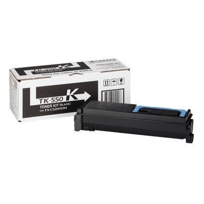 Kyocera TK-550K Black Toner Kit Cartridge 7,000 Pages Original 1T02HM0EU0 Single-pack