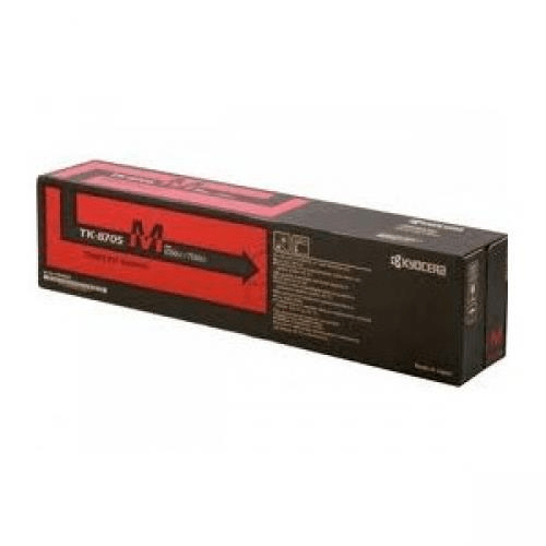 Kyocera TK-8705M Magenta Toner Kit Cartridge 30,000 Pages Original 1T02K9BNL0 Single-pack