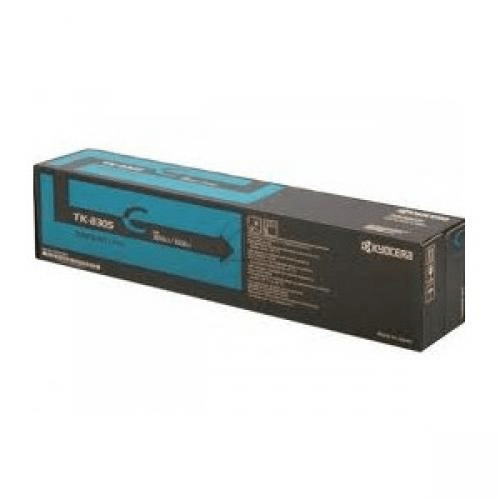 Kyocera TK-8705C Cyan Toner Kit Cartridge 30,000 Pages Original 1T02K9CNL0 Single-pack