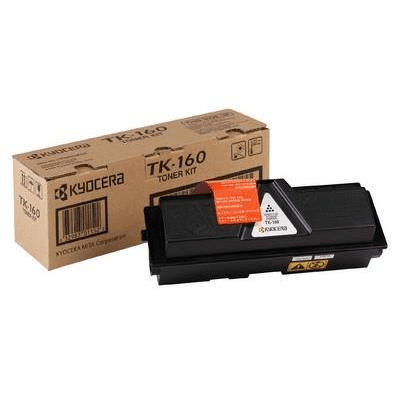 Kyocera TK-160 Black Toner Kit Cartridge 2,500 Pages Original 1T02LY0NL0 Single-pack