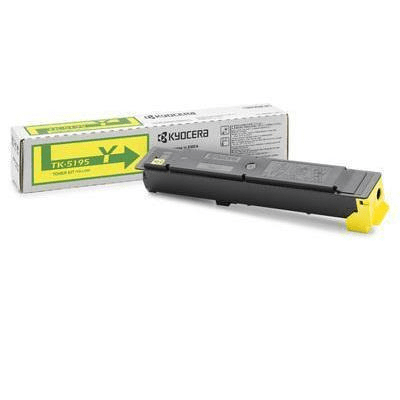 Kyocera TK-5195Y Yellow Toner Kit Cartridge 7,000 Pages Original 1T02R4ANL0 Single-pack