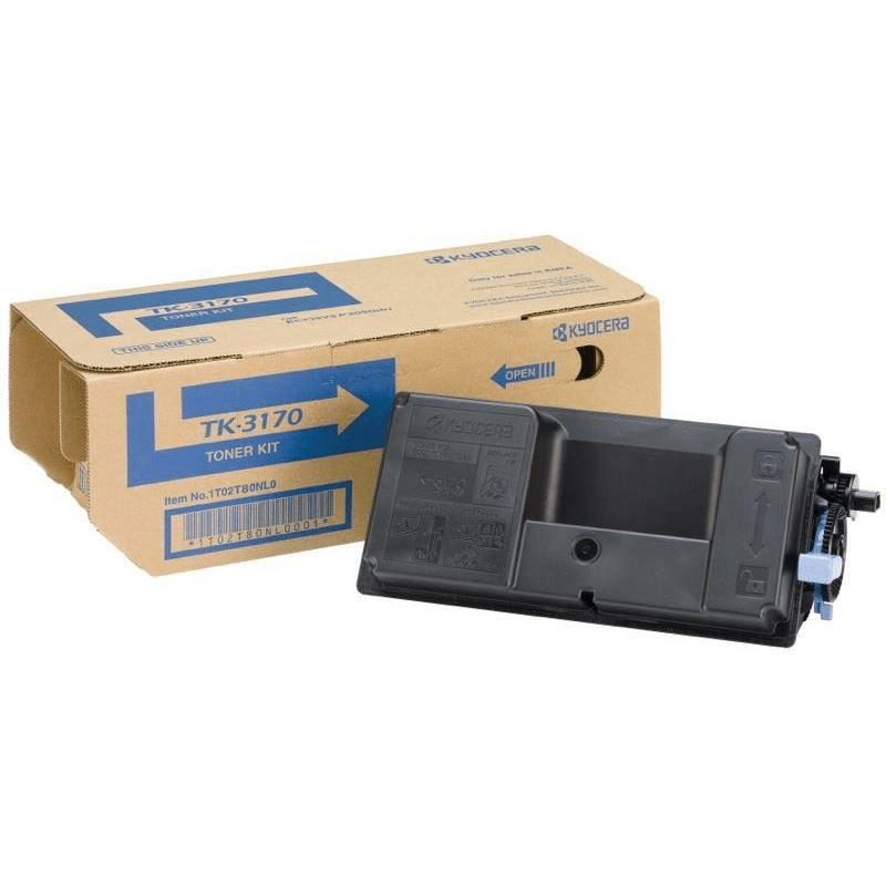 Kyocera TK-3170 Black Toner Kit Cartridge 15,500 Pages Original 1T02T80NL0 Single-pack