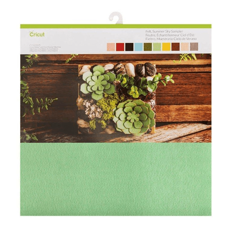 Cricut Felt Sampler 30x30cm 10-sheet Summer Sky 2003829