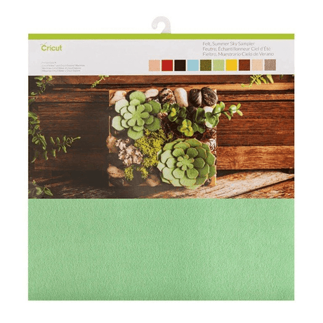 Cricut Felt Sampler 30x30cm 10-sheet Summer Sky 2003829