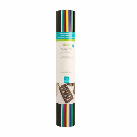 Cricut Premium Vinyl Removable 30x30cm 12-sheet Variety Sampler 2004327