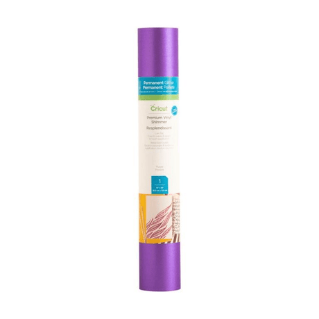 Cricut Premium Vinyl Permanent Shimmer 30x122cm 1-sheet Purple 2004547