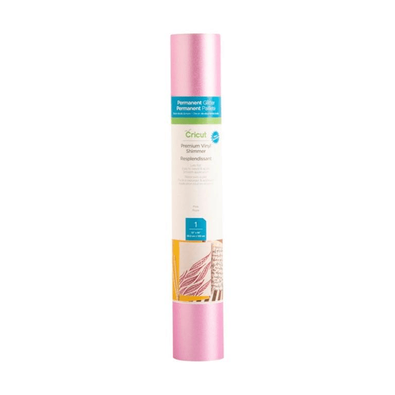 Cricut Premium Vinyl Permanent Shimmer 30x122cm 1-sheet Pink 2004550