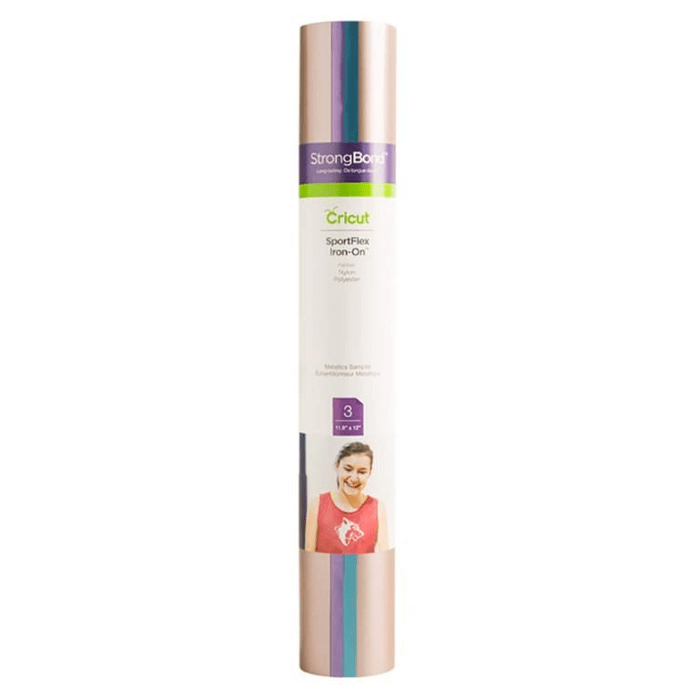 Cricut Sportflex Iron-On Sampler 30x30cm 3-sheet Metallics 2004567
