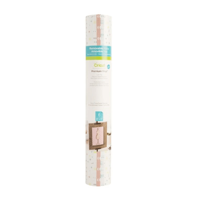 Cricut Premium Vinyl Patterned Removable Sampler 30x30cm 6-sheet Party Time Pastel 2004611