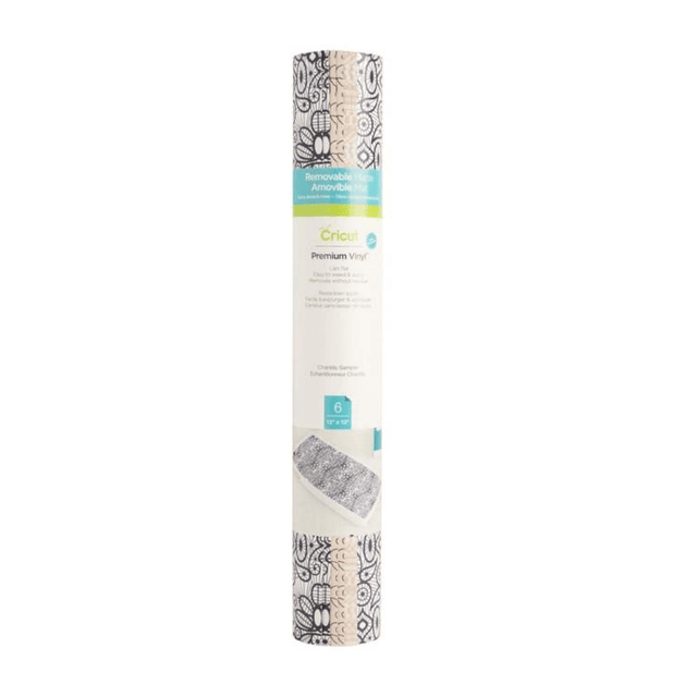 Cricut Premium Vinyl Patterned Removable Sampler 30x30cm 6-sheet Chantilly 2004624