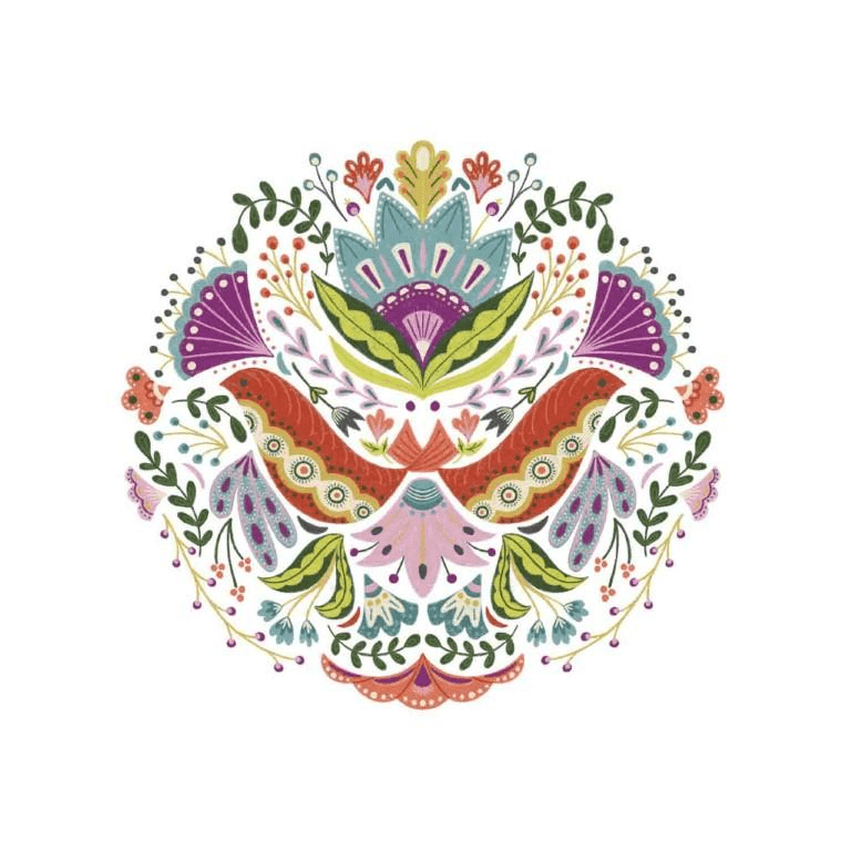 Cricut Iron-On Designs 1-sheet Large Floral Mandala 2004982