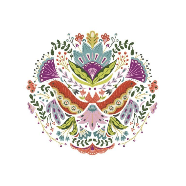 Cricut Iron-On Designs 1-sheet Large Floral Mandala 2004982