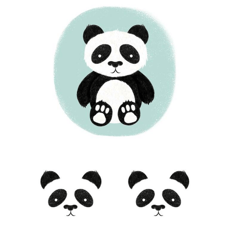 Cricut Iron-On Designs 1-sheet Large Panda 2004984