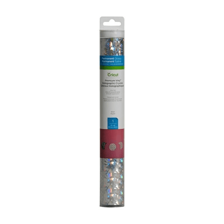 Cricut Premium Vinyl Holographic Crystals 30x122cm 1-sheet Silver 2006532