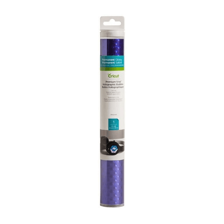 Cricut Premium Vinyl Holographic Bubbles 30x122cm 1-sheet Ultraviolet 2006548