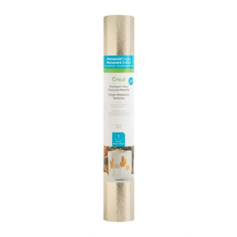 Cricut Premium Vinyl 30.5x122cm Textured Metallic Platinum 2007742
