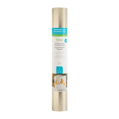 Cricut Premium Vinyl 30.5x122cm Textured Metallic Platinum 2007742